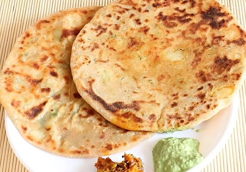 Delicious Aloo Parantha at Punjab Meat Shop ltd in Edmonton, AB